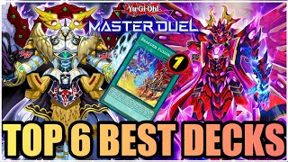 TOP 6 BEST DECKS in MASTER DUEL!