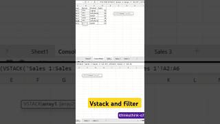 vstack and filter function #excel #education #learn #college #students #exceltricks #timesavingtips