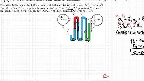 Fall 2020 Fluid Mechanics Exam 1