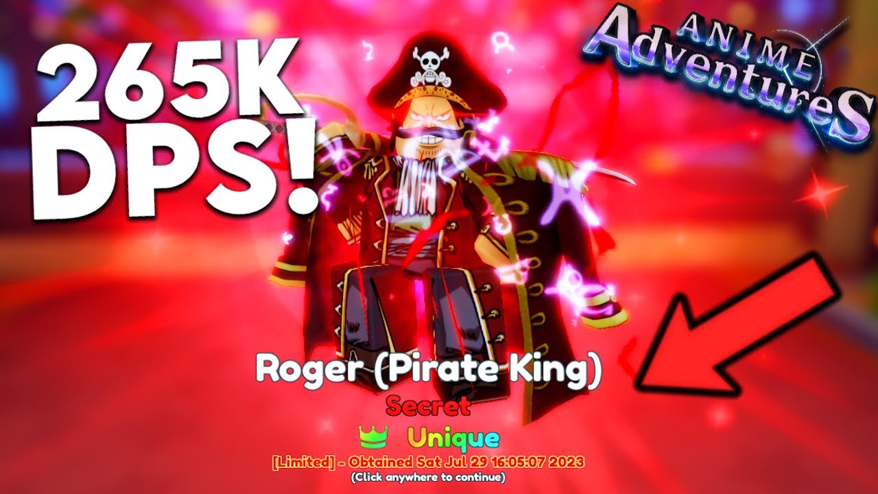 Anime Adventures  Roger (Pirate King) - Gol D. Roger