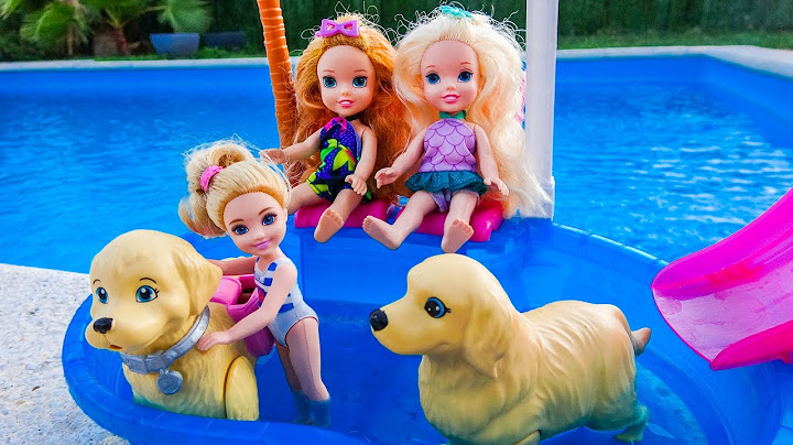 Elsa and Anna toddlers at the dog's birthday party