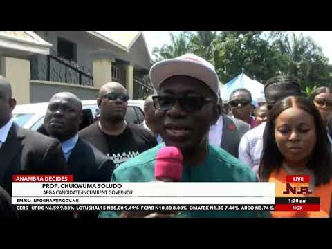 Prof Chukwuma Soludo Speaks After Casting His Vote