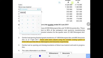 Demba Pty Ltd MAC3761 Costing & MAC3701