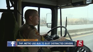 THP, Metro Officers Ride Bus To Catch Distracted Drivers