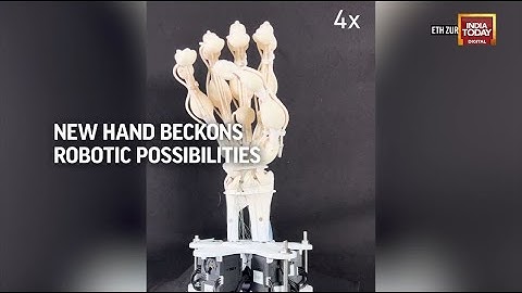 Researchers Print New Robotic Hand, With Bones, Ligaments & Tendons; Driven By Motor At Base