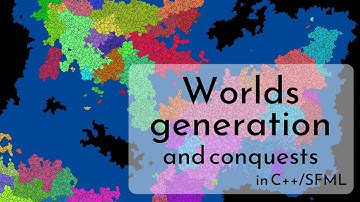 Generate entire Worlds and Countries  !   -  C++ / SFML