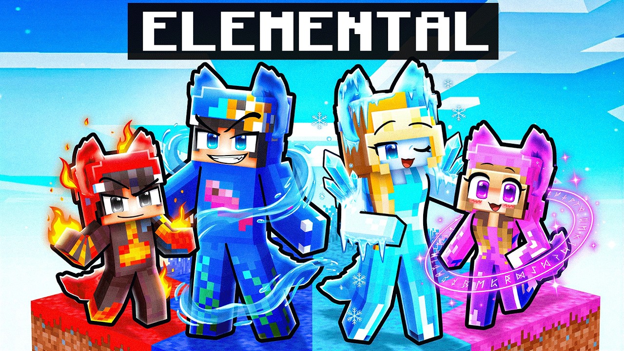 Having a ELEMENTAL DIREWOLF Family in Minecraft!
