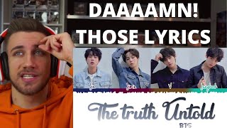 BTS (방탄소년단) - 'THE TRUTH UNTOLD' (Feat. Steve Aoki) Lyrics - Reaction