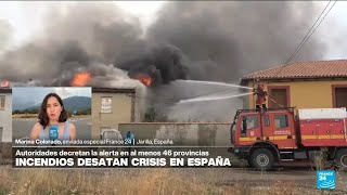 España: miles de personas son evacuadas mientras las llamas devastan casas y bosques • FRANCE 24