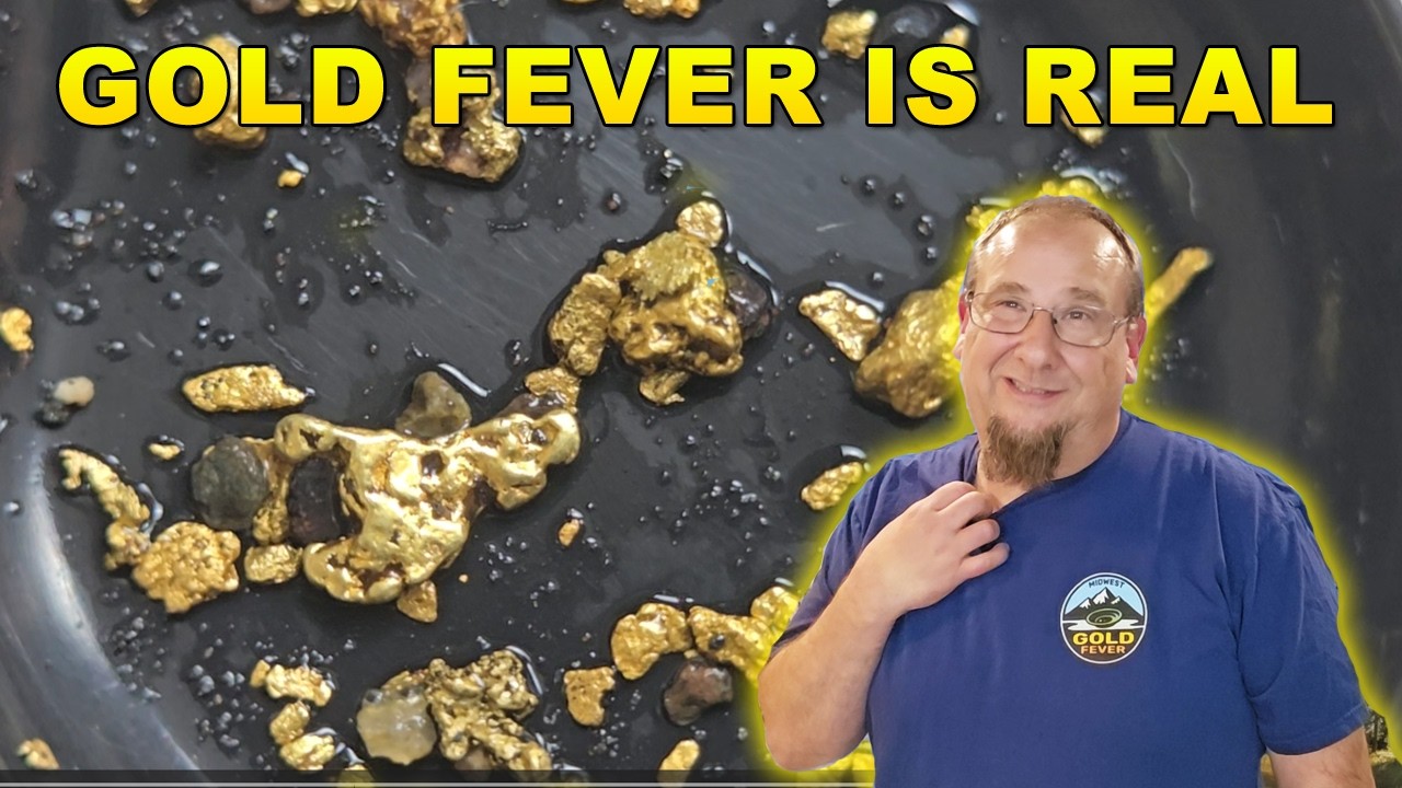 NEW! Gold Fever is REAL! Had to pan a fat pan of shiny paydirt gold!