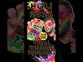 Most Unique Holi Wish 2026🔥
