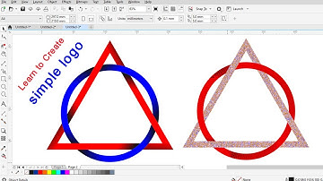 Simple Logo Design34.CorelDraw tutorial.