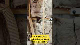 Smart Dust Control in action. Aersync turns your extractor  on automatically