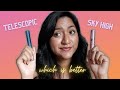 Mascara battle: Lash Sensational Sky High VS Telescopic...which is better? | Maybelline VS L'Oreal