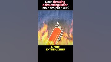 Does throwing a fire extinguisher into a fire put it out?1#shortvideo #shorts #fyp #amazing
