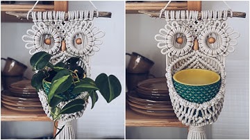 The SECRET to Creating a STUNNING Macrame Owl Plant Hanger
