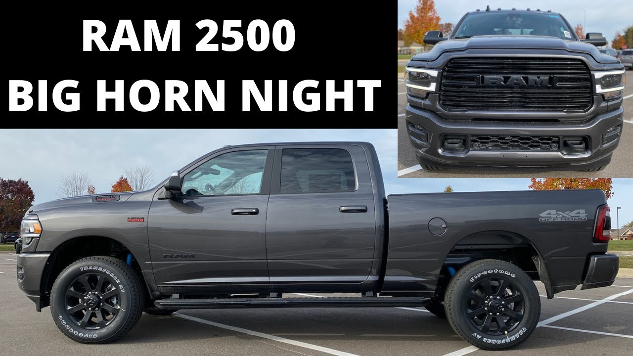 2020 RAM 2500 Big Horn Night Edition - YouTube