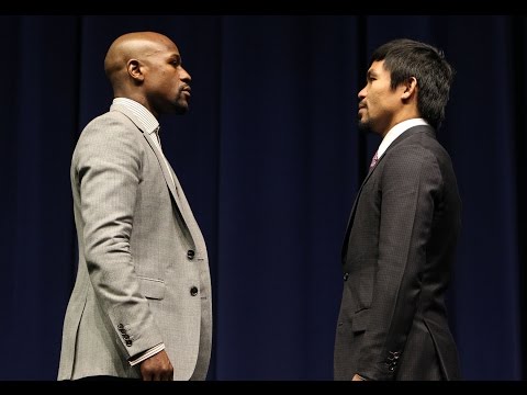 Mayweather vs Pacquiao Face Off