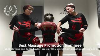 Best Massage Promotion Nominee - Janet Stevens & Sadie Jane Taylor, Wales