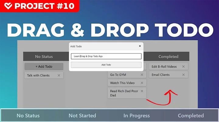 To Do App Using HTML, CSS and JavaScript (Drag & Drop)|Project #10/100