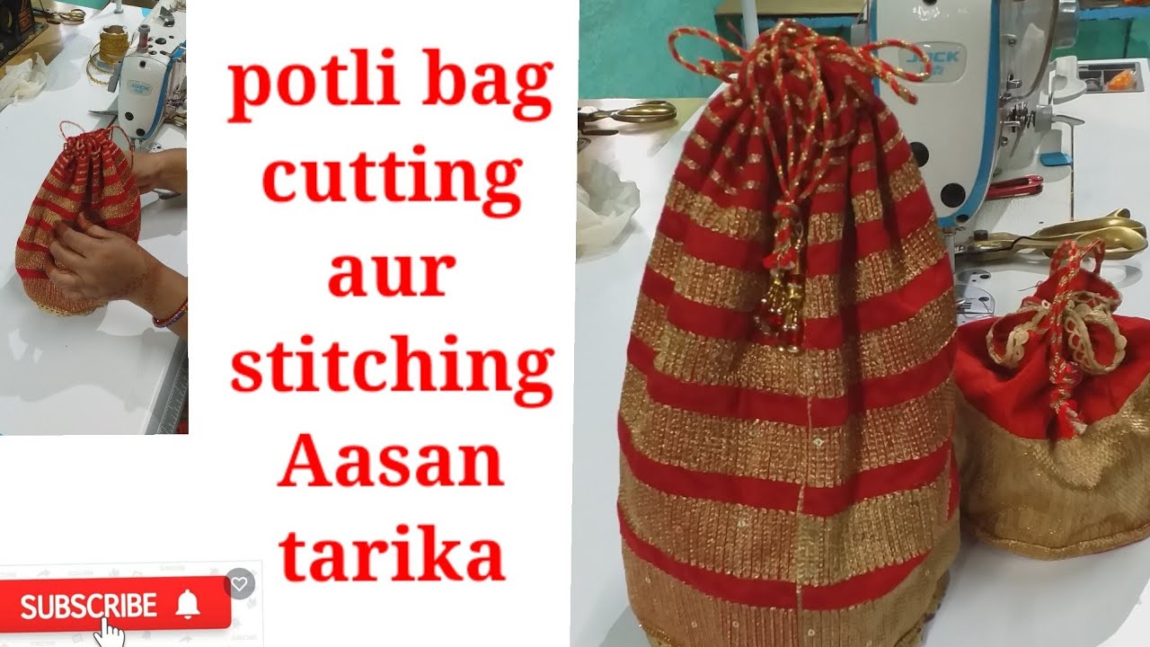 potli bag batwa handbag silane ka asan tarika YouTube