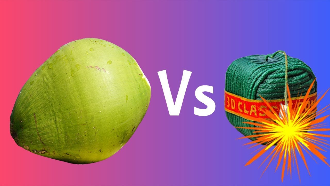 Sutli Bomb vs Green Coconut | Explosion Test ✅✅
