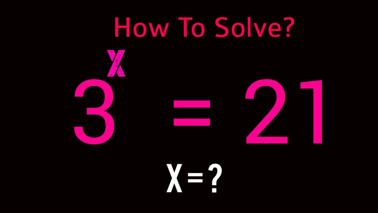 Algebra Exponential Problem ️ - YouTube