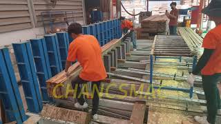 Glulam press working in Thailand Curved Glulam Press Chancsmac