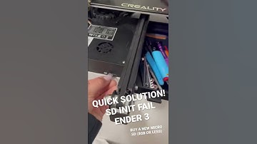ENDER 3 SD INIT FAIL ACTUAL FIX SOLUTION!!!