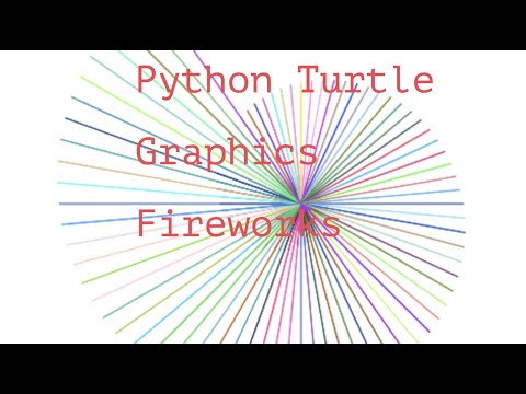 Cool Firework Design Using Python Turtle!