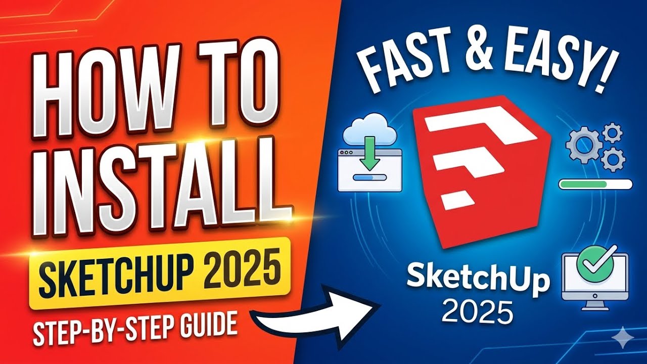 How to Install Adobe Sketch Up 2025 | Step-by-Step Full Guide (100% ...
