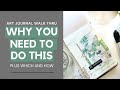 One  Creative Way To Let Your Brain Rest | Art Journal Walk Thru