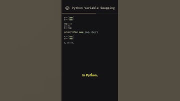 A Pythonic way to swap two variables! 💥