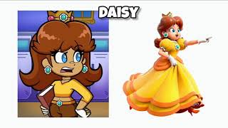 Nintendo High Version Characters Vs  Game Version 