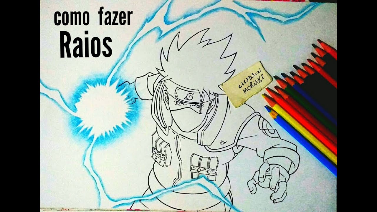 COMO DESENHAR KAKASHI COM CHIDORI, COMO DESENHAR KAKASHI COM CHIDORI .  ACESSE: By kerodesenhar.com