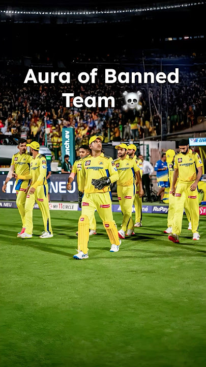 The Aura of Banned Team 💀 #csk #cskfans #cskvsrcb #msdhoni