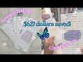 $627 Cash reserves &amp; savings challenge deposit ✨💜🦋💜✨| #cashenvelopesystem