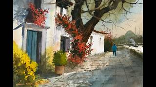 How to Paint Glowing Light and Shadows in Watercolor