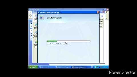 Uninstall M.S.Office 2007