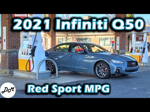 2021 Infiniti Q50 400 Red Sport AWD – MPG Test | Real-world Highway Range