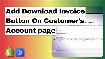How to add Download Invoice button to Customer