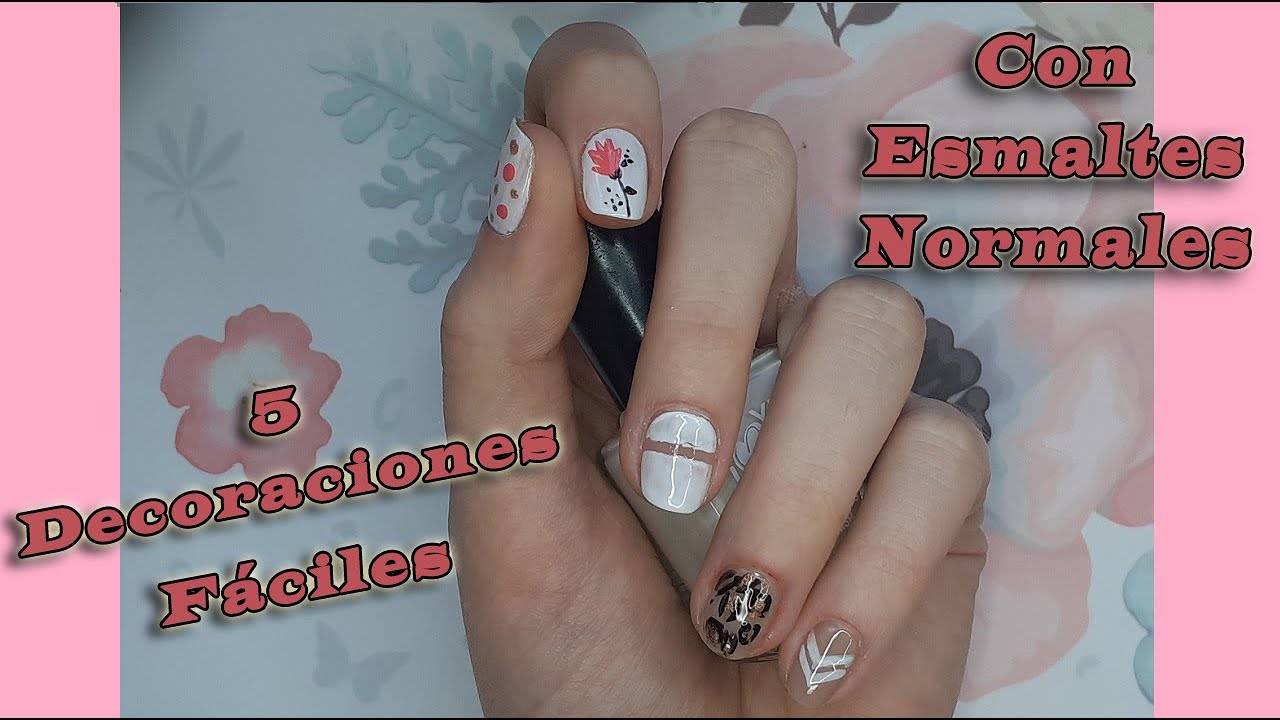 5 diseños de uñas con esmaltes normales | SIN LÁMPARA - thptnganamst.edu.vn