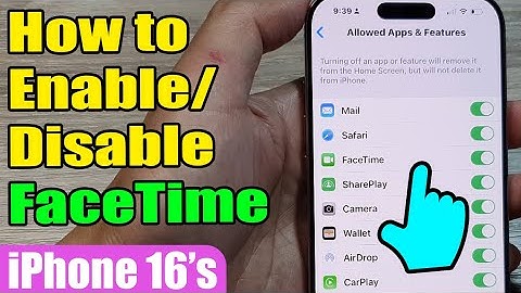 📱 How to Enable/Disable FaceTime on iPhone 16/16 Pro Max 📞 | iOS 18 Guide