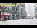 Toronto Winter Snowstorm Walk Down Yonge Street on January 26, 2021