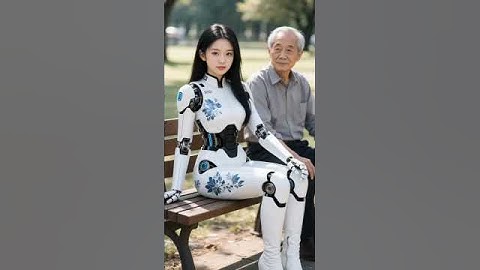 a beautiful robot lady #robot