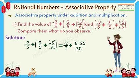 Rational Numbers: Associative Property - Worksheet Level2 - 4 || Class 8 || AP & TS