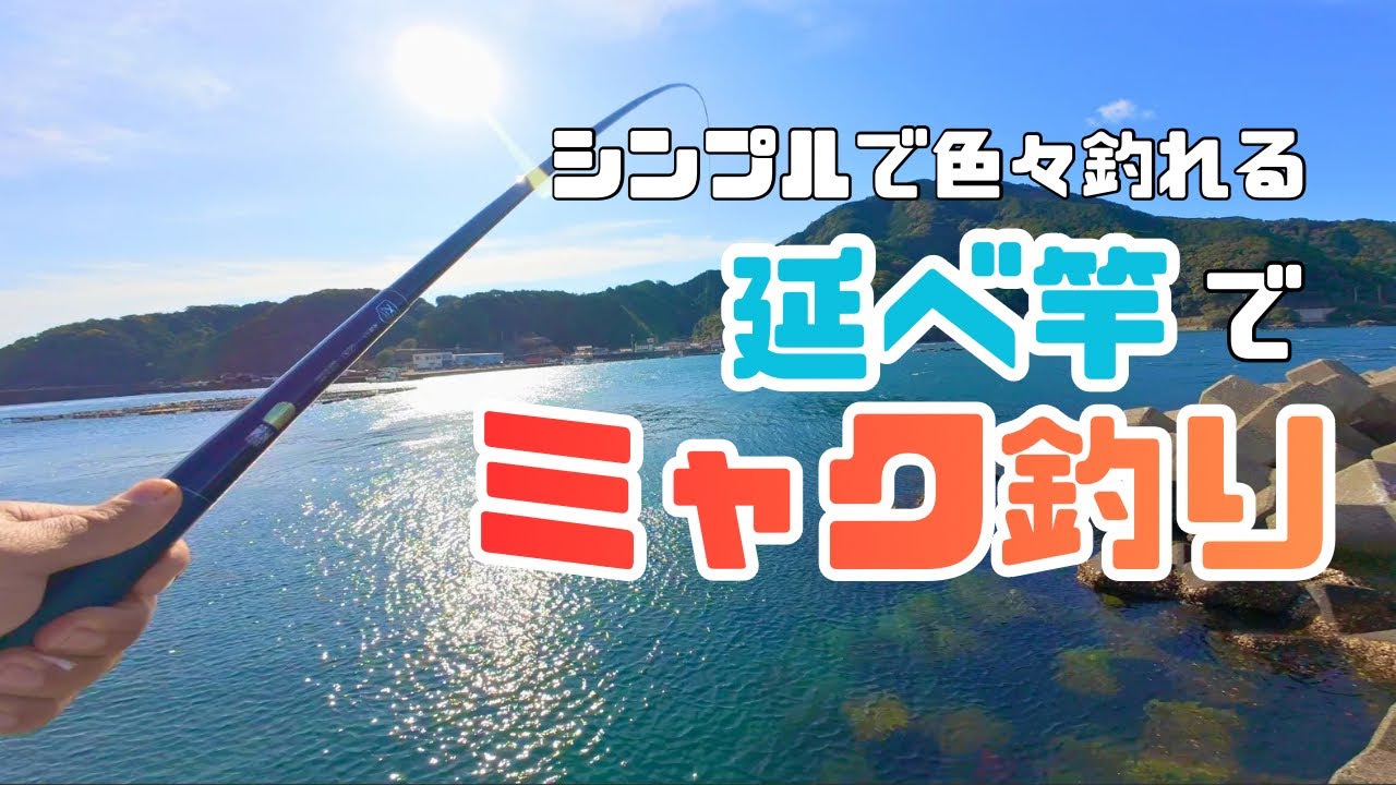 延べ竿ミャク釣りで五目釣り！