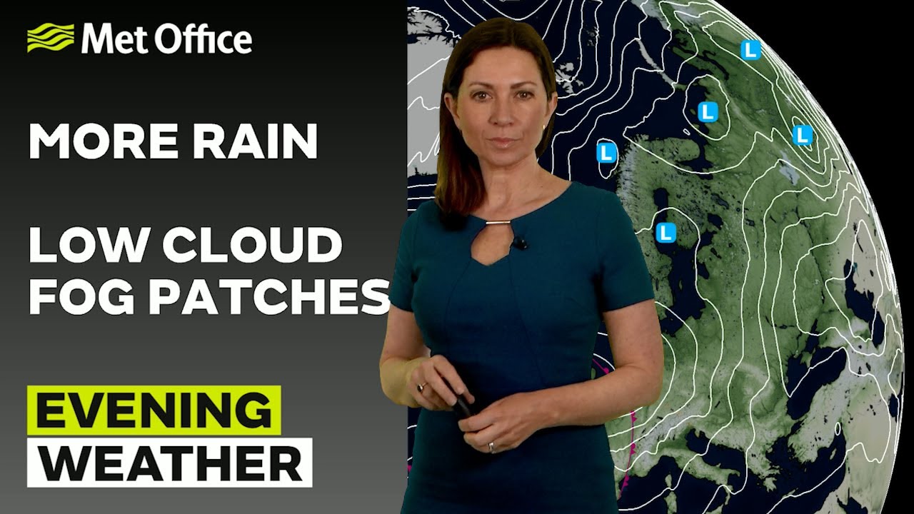 10/02/2026 - Low cloud and persistent rain - Evening Weather Forecast ...