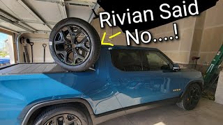 Rivian 22 Inch Rims Beware ! Rivian won't sell you 20 inch rims to fit All Terrain Tires