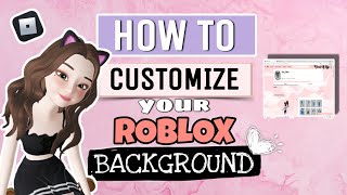 HOW TO Customize your Roblox Background for FREE | Aesthetic Roblox Profile screenshot 5